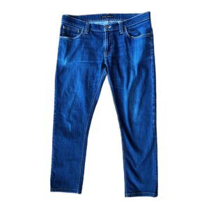Nudie Jeans Co Blue Denim Tight Long John Jeans Pants Trousers  Mens Size 33